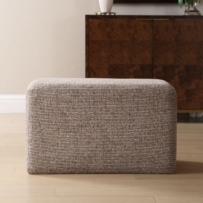Uttermost - 53115 - Ottoman - Kelce - Caramel, Onyx, And Cream
