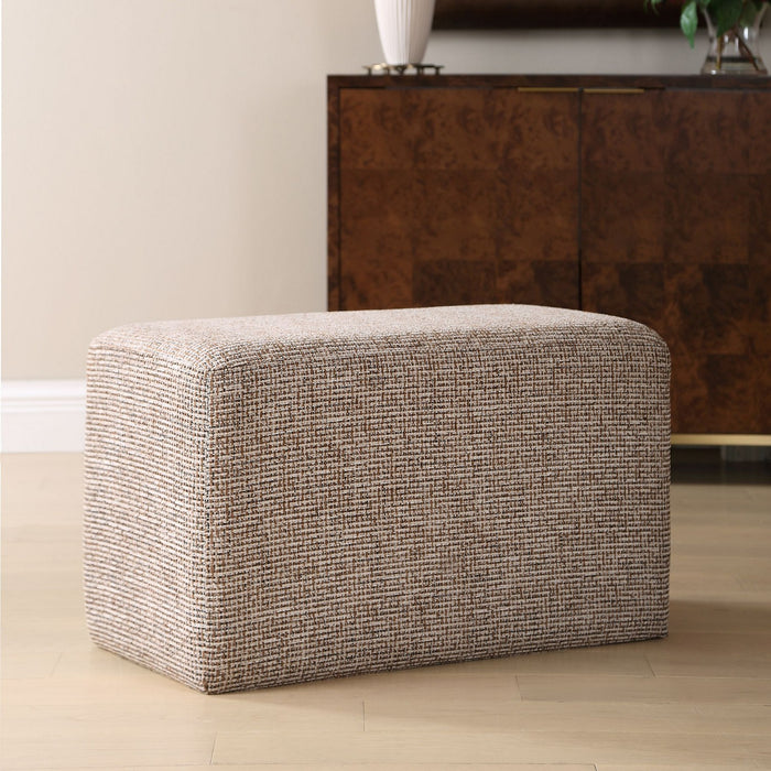 Uttermost - 53115 - Ottoman - Kelce - Caramel, Onyx, And Cream