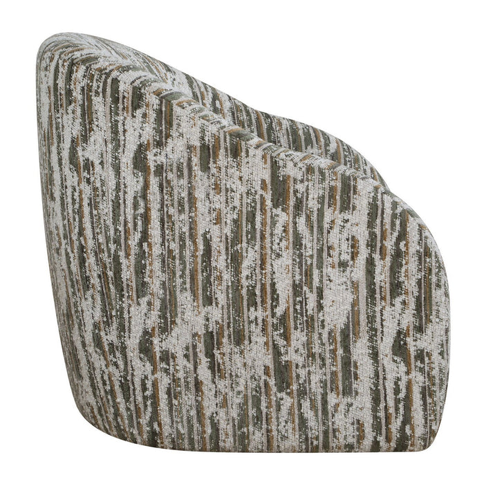 Uttermost - 53118 - Swivel Chair - Mari - Green, Caramel, And Ivory