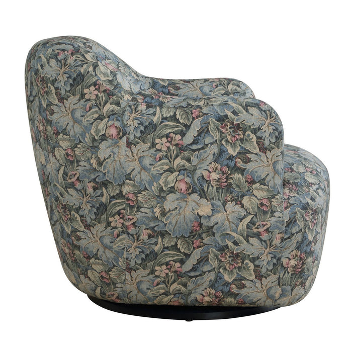 Uttermost - 53141 - Swivel Chair - Ansel - Sage, Blue, And Blush
