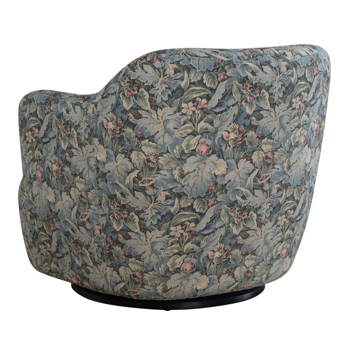 Uttermost - 53141 - Swivel Chair - Ansel - Sage, Blue, And Blush
