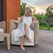 Uttermost - 53142 - Lounge Chair - Sunset - White