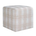 Uttermost - 53147 - Ottoman - Joie - Plush Chenille In Porcelain Plaid