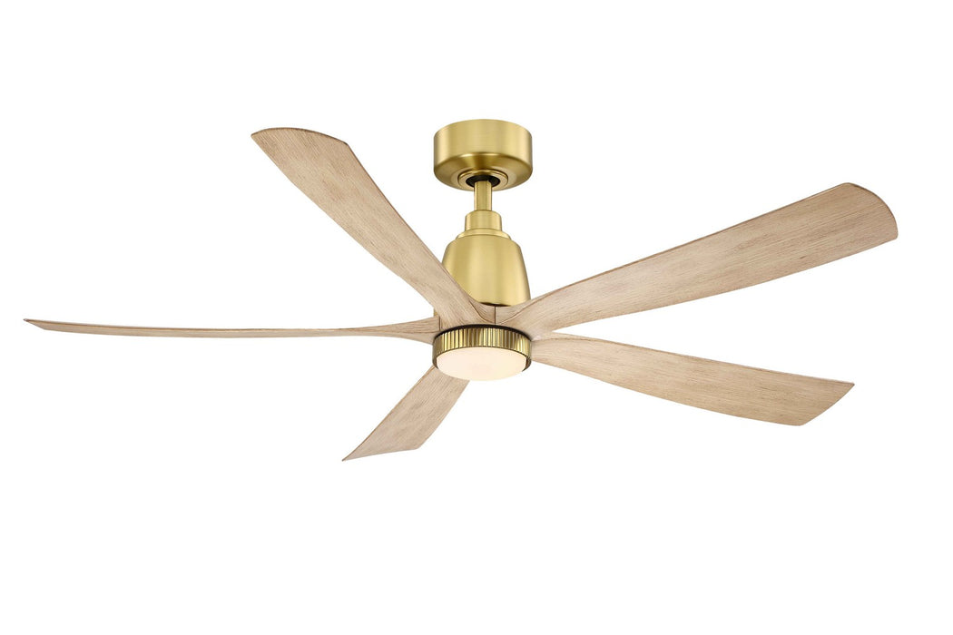 Fanimation - FPD5534BSN - 52" Ceiling Fan - Kute5 52 - Brushed Satin Brass