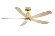 Fanimation - FPD5534BSN - 52" Ceiling Fan - Kute5 52 - Brushed Satin Brass