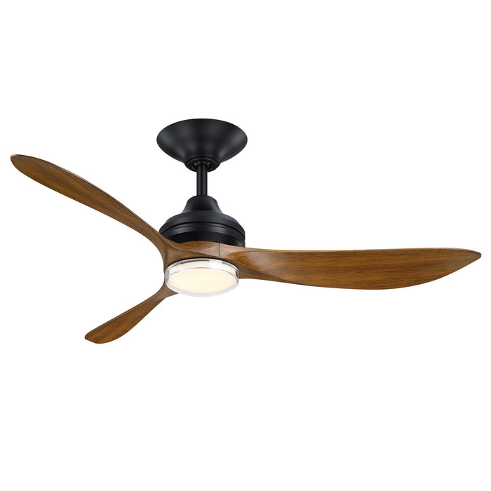 Fanimation - FPD6727BLMKM - 52" Ceiling Fan - Aviara Coastal - Black