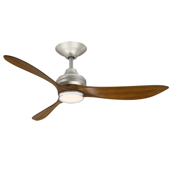Fanimation - FPD6727BNMKM - 52" Ceiling Fan - Aviara Coastal - Brushed Nickel