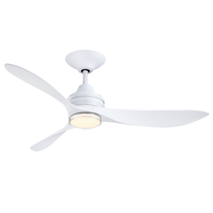 Fanimation - FPD6727MWM - 52" Ceiling Fan - Aviara Coastal - Matte White