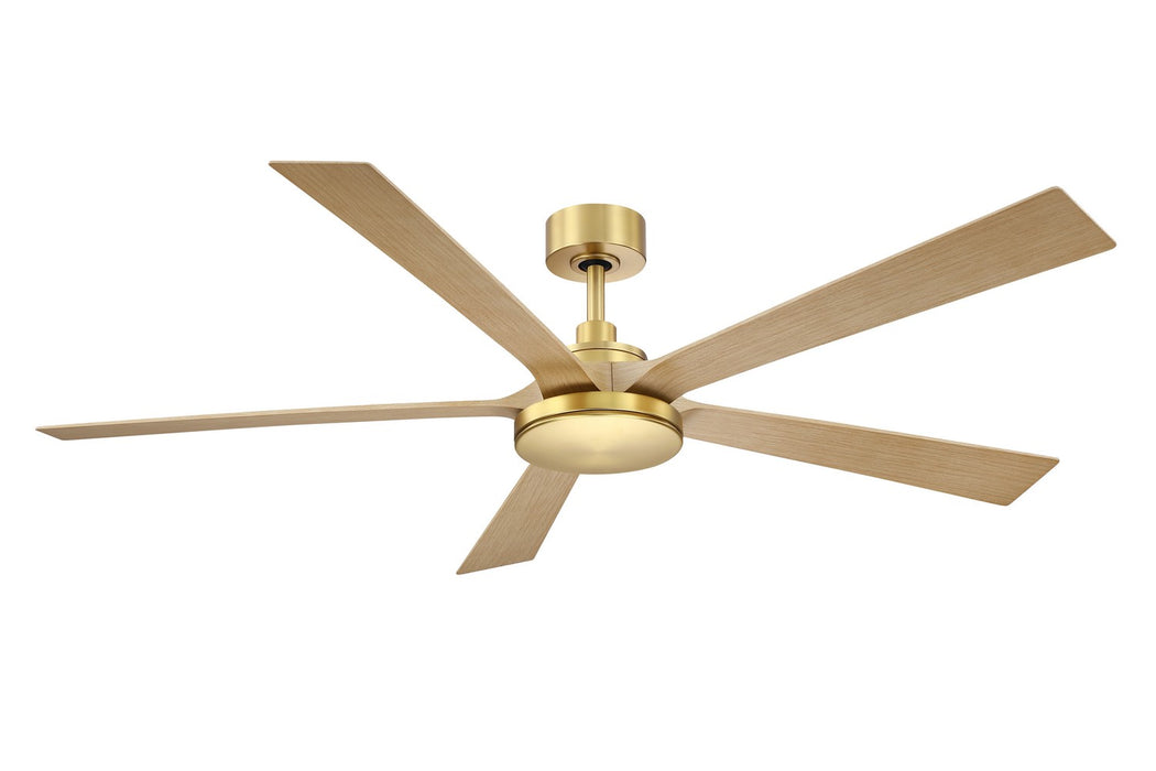 Fanimation - FPD8564BSN - 64" Ceiling Fan - TorchAire 64 - Brushed Satin Brass