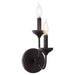 Quorum - 555-2-36 - Two Light Wall Mount - Livingston - Bronze