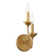 Quorum - 555-2-47 - Two Light Wall Mount - Livingston - Brushed Brass