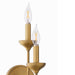 Quorum - 555-2-47 - Two Light Wall Mount - Livingston - Brushed Brass