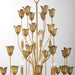 Quorum - 608-10-47 - Ten Light Chandeiler - Lillet - Brushed Brass
