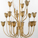 Quorum - 608-8-47 - Eight Light Chandeiler - Lillet - Brushed Brass