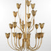 Quorum - 608-8-47 - Eight Light Chandeiler - Lillet - Brushed Brass