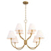 Quorum - 6216-8-47 - Eight Light Chandelier - Sophia - Brushed Brass