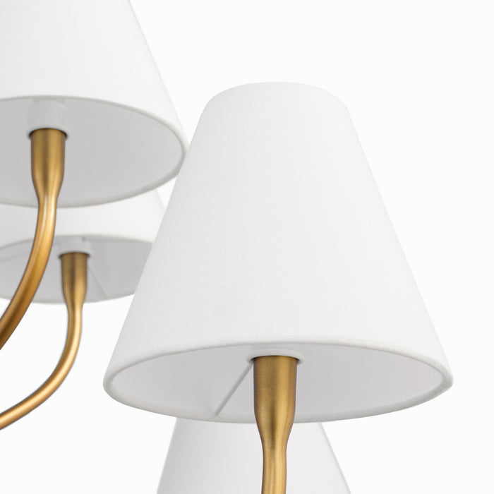 Quorum - 6216-8-47 - Eight Light Chandelier - Sophia - Brushed Brass