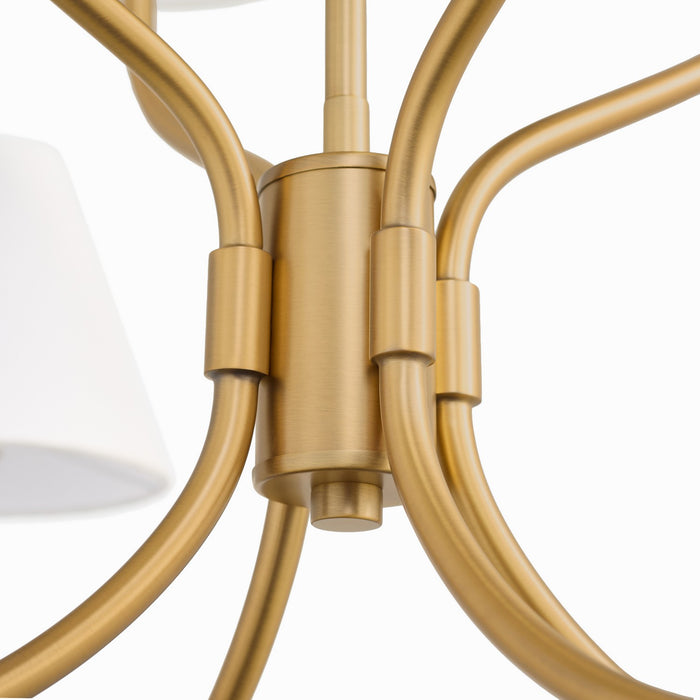 Quorum - 6216-8-47 - Eight Light Chandelier - Sophia - Brushed Brass