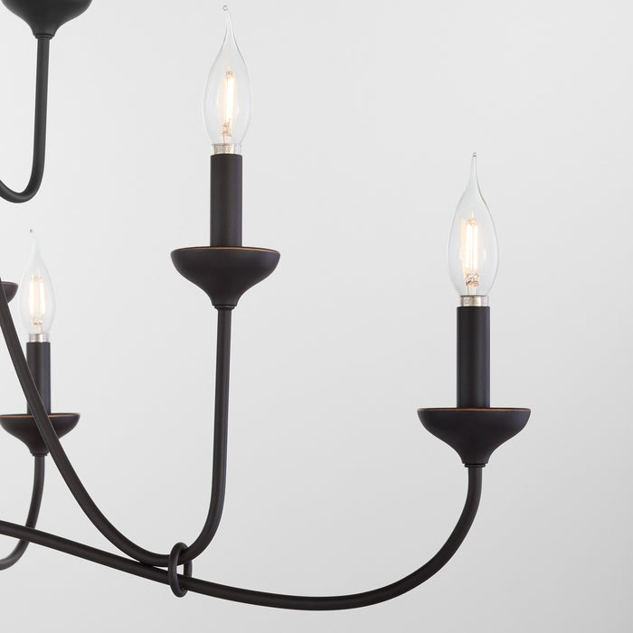 Quorum - 655-12-36 - 12 Light Chandelier - Livingston - Bronze