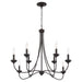 Quorum - 655-8-36 - Eight Light Chandelier - Livingston - Bronze