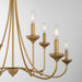 Quorum - 655-8-47 - Eight Light Chandelier - Livingston - Brushed Brass