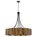 Quorum - 843-5-4659 - Five Light Pendant - Sumner - Natural Brass|Matte Black