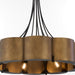 Quorum - 843-5-4659 - Five Light Pendant - Sumner - Natural Brass|Matte Black