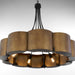 Quorum - 843-5-4659 - Five Light Pendant - Sumner - Natural Brass|Matte Black