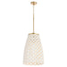 Quorum - 800-80 - Pendant - Varro - Aged Brass