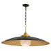 Quorum - 990-5947 - LED Pendant - Genevieve - Matte Black|Brushed Brass