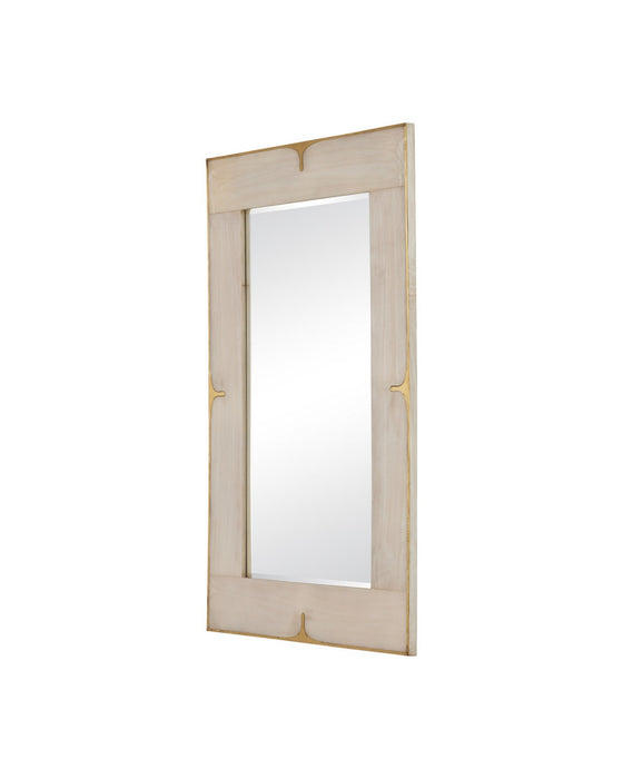 Currey and Company - 1000-0178 - Mirror - Orin - Marbled Ivory / Brushed Brass