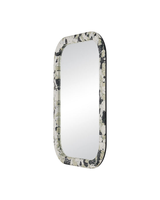 Currey and Company - 1000-0185 - Mirror - Wolcott - White / Black / Green
