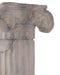 Currey and Company - 1200-1087 - Pillar with Capital - Phoenician - Antique Reddish Brown