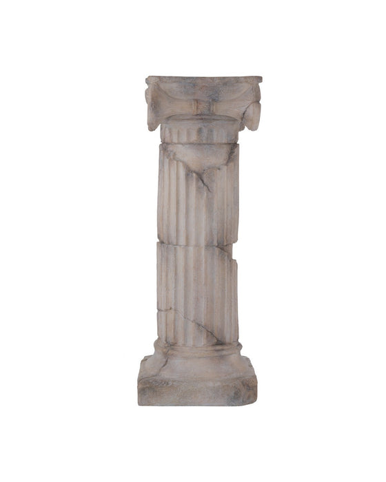 Currey and Company - 1200-1087 - Pillar with Capital - Phoenician - Antique Reddish Brown
