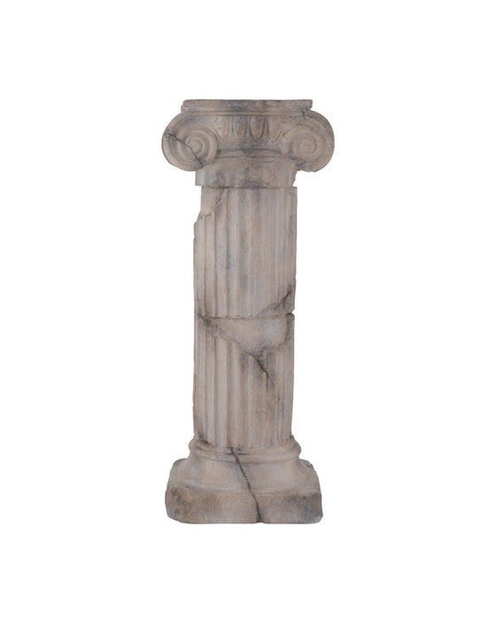 Currey and Company - 1200-1087 - Pillar with Capital - Phoenician - Antique Reddish Brown