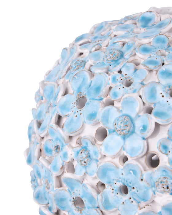 Currey and Company - 1200-1112 - Vase - Daisy Blue - Light Blue / White