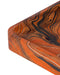 Currey and Company - 1200-1115 - Tray Set of 2 - Divine - Marbleized Orange & White