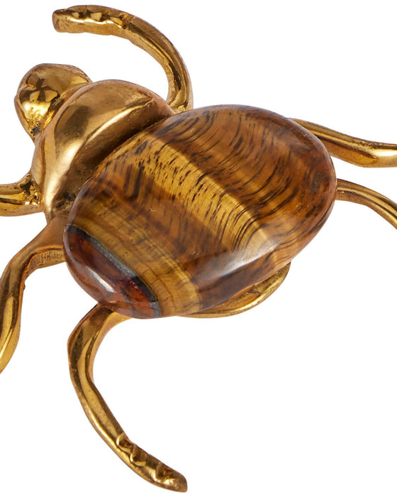 Currey and Company - 1200-1118 - Colony Set of 3 - Beetle - Polished Brass / Natural