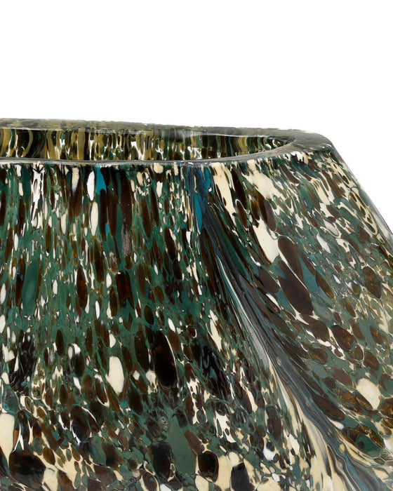 Currey and Company - 1200-1119 - Vase - Irida - Black / Beige / Green
