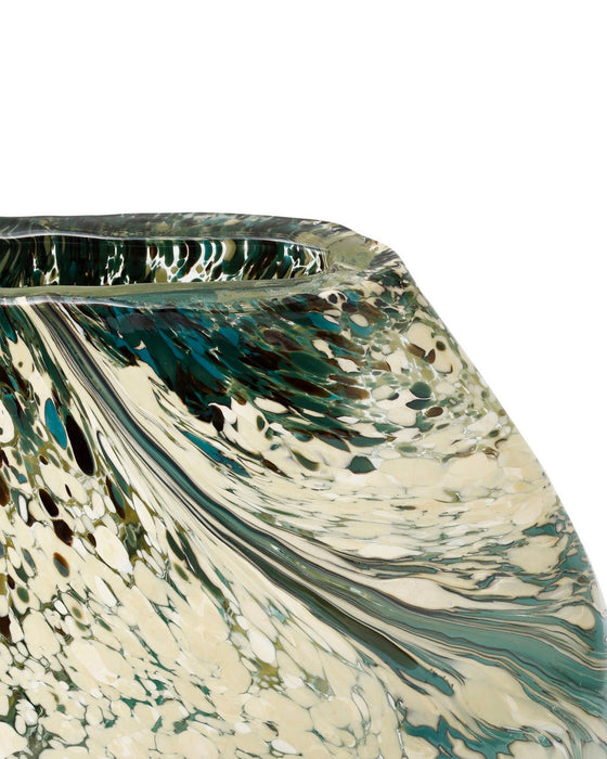 Currey and Company - 1200-1119 - Vase - Irida - Black / Beige / Green