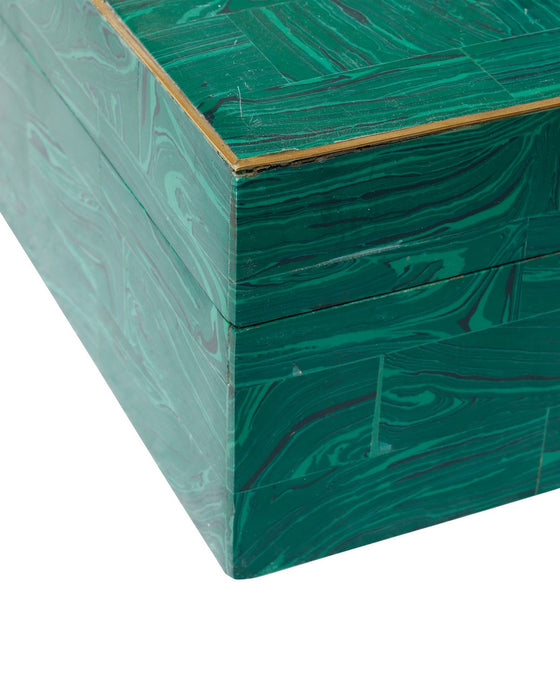 Currey and Company - 1200-1122 - Box Set of 2 - Orin - Green / Brushed Brass