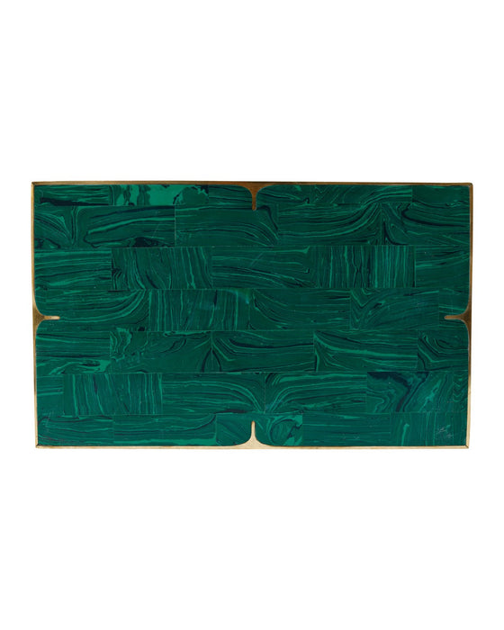 Currey and Company - 1200-1122 - Box Set of 2 - Orin - Green / Brushed Brass