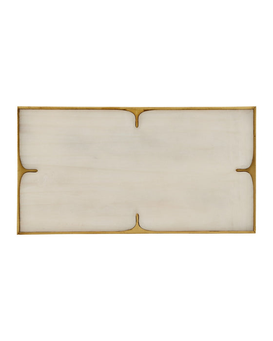 Currey and Company - 1200-1123 - Box Set of 2 - Orin - Ivory / Brushed Brass