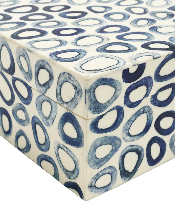 Currey and Company - 1200-1134 - Box Set of 2 - Ovoid - White / Blue