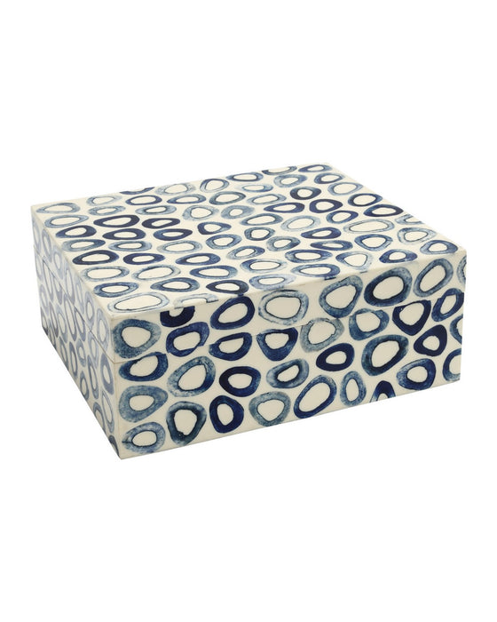 Currey and Company - 1200-1134 - Box Set of 2 - Ovoid - White / Blue