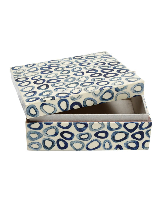 Currey and Company - 1200-1134 - Box Set of 2 - Ovoid - White / Blue
