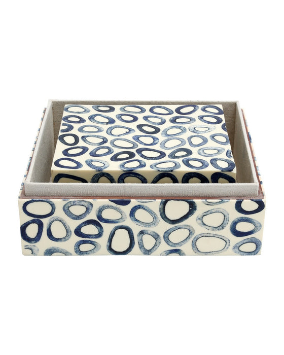 Currey and Company - 1200-1134 - Box Set of 2 - Ovoid - White / Blue