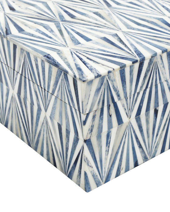 Currey and Company - 1200-1135 - Box Set of 2 - Colter - Blue / Natural White