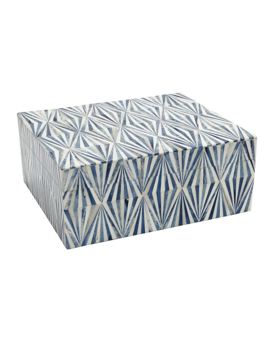 Currey and Company - 1200-1135 - Box Set of 2 - Colter - Blue / Natural White