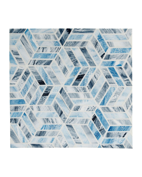 Currey and Company - 1200-1137 - Box - Chance - Blue / Natural White